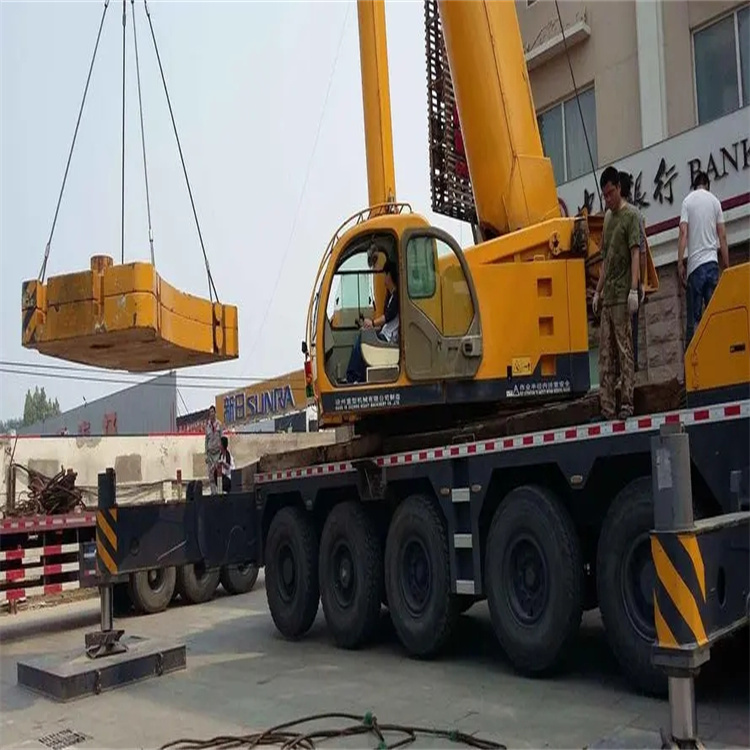 亳州谯城当地吊车出租|机器吊装|75吨|工厂搬迁服务